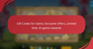 Gift Codes for Gems: Exclusive offers, Limited time, In-game rewards
