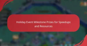 Holiday Event Milestone Prizes for Speedups and Resources