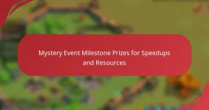 Mystery Event Milestone Prizes for Speedups and Resources