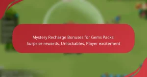 Mystery Recharge Bonuses for Gems Packs: Surprise rewards, Unlockables, Player excitement