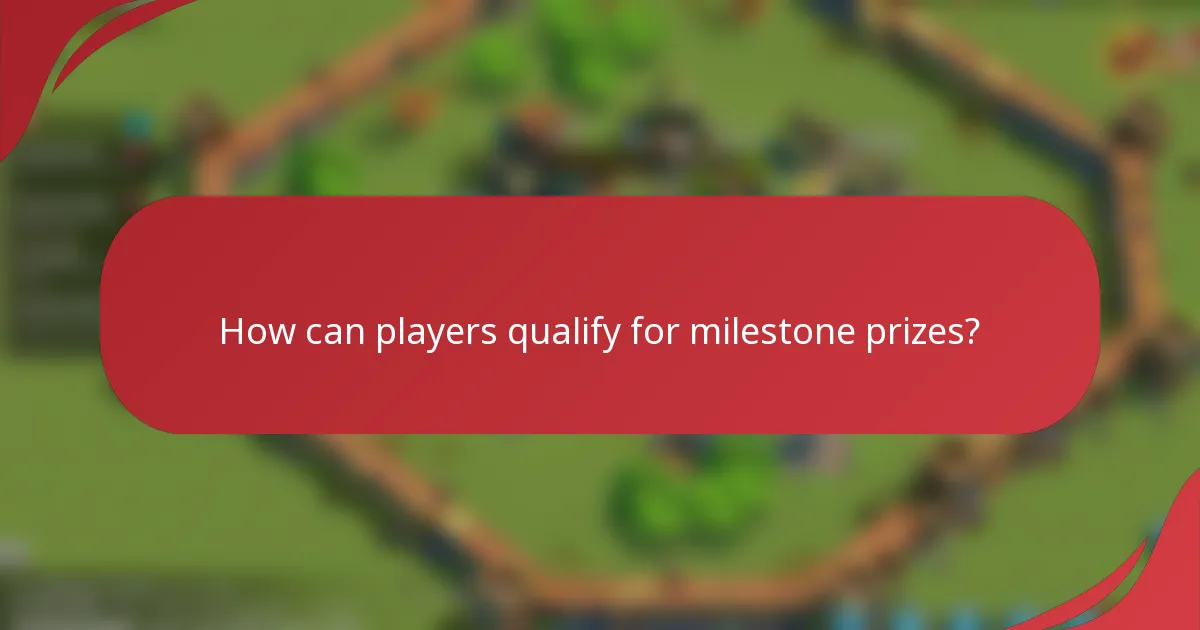 How can players qualify for milestone prizes?