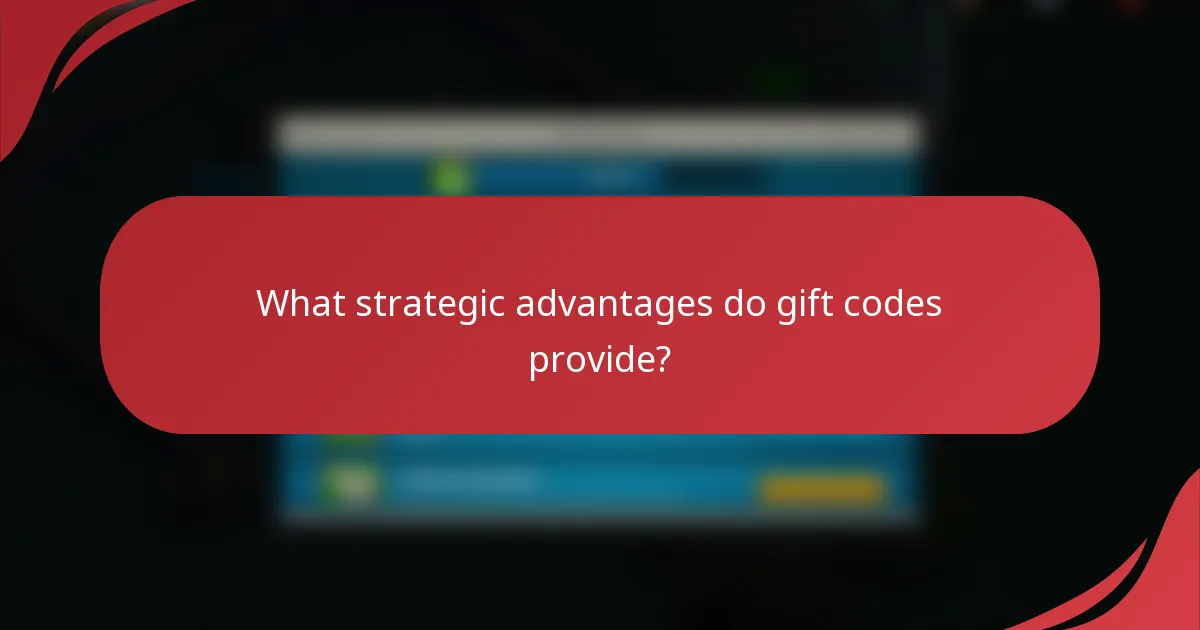 What strategic advantages do gift codes provide?
